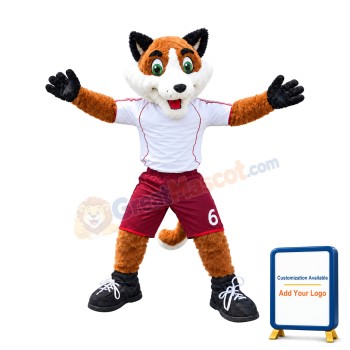 Soccer Fox Mascot Costume