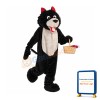 Black Wolf Mascot Costume