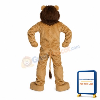 Plush Adult Deluxe Lion Mascot Costume