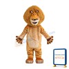 Alex Lion Plush Adult Mascot Costume