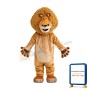 Alex Lion Plush Adult Mascot Costume