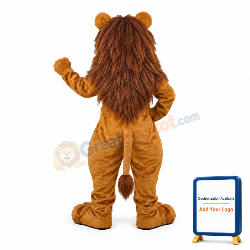 Wally Lion Mascot Costume