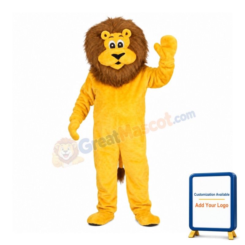 Lionel the Lion Mascot Adult Costume