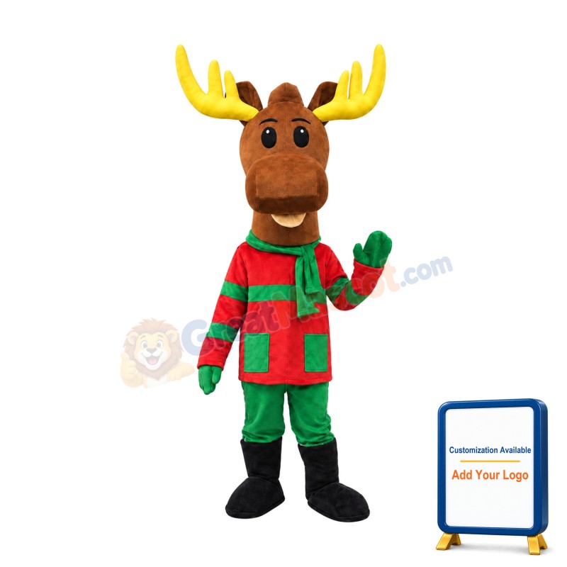 Lovely Christmas Deer Mascot Costume