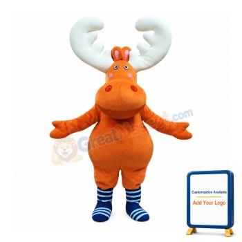New Big Moose Deer Mascot Costume