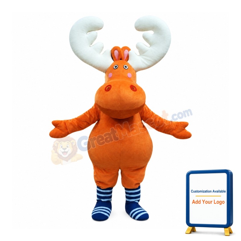 New Big Moose Deer Mascot Costume