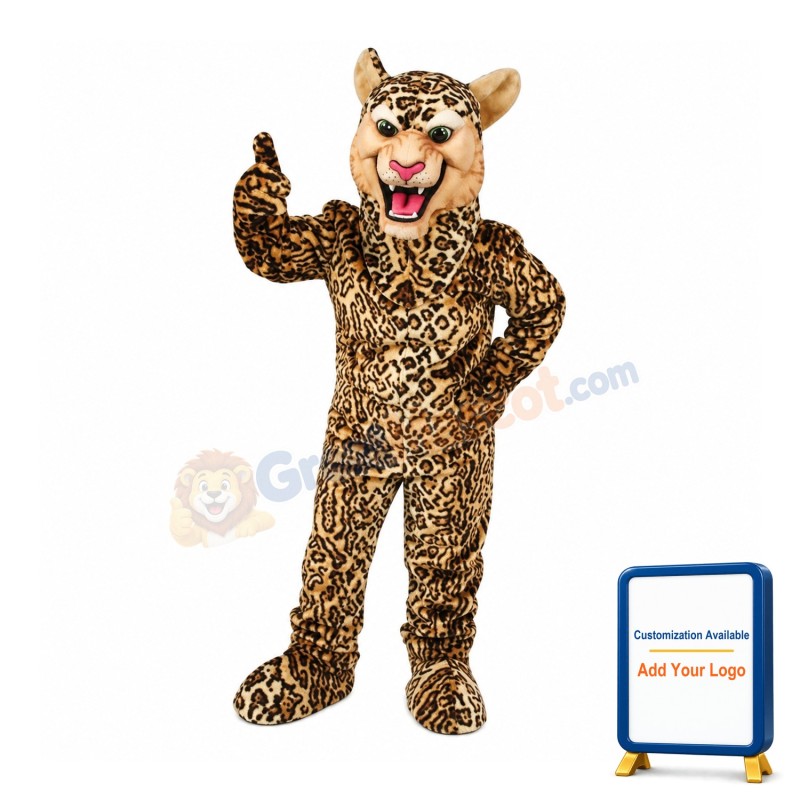 Leopard Cheetah Jaguar Mascot Costume