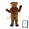 Brown Bulldog Mascot Costume
