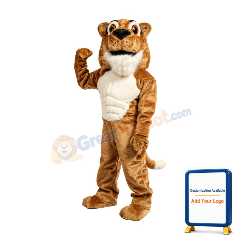 Corby Power Cat Cougar Mascot Costume