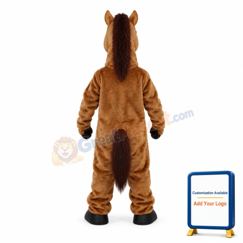 Fierce Stallion Horse Mascot Costume