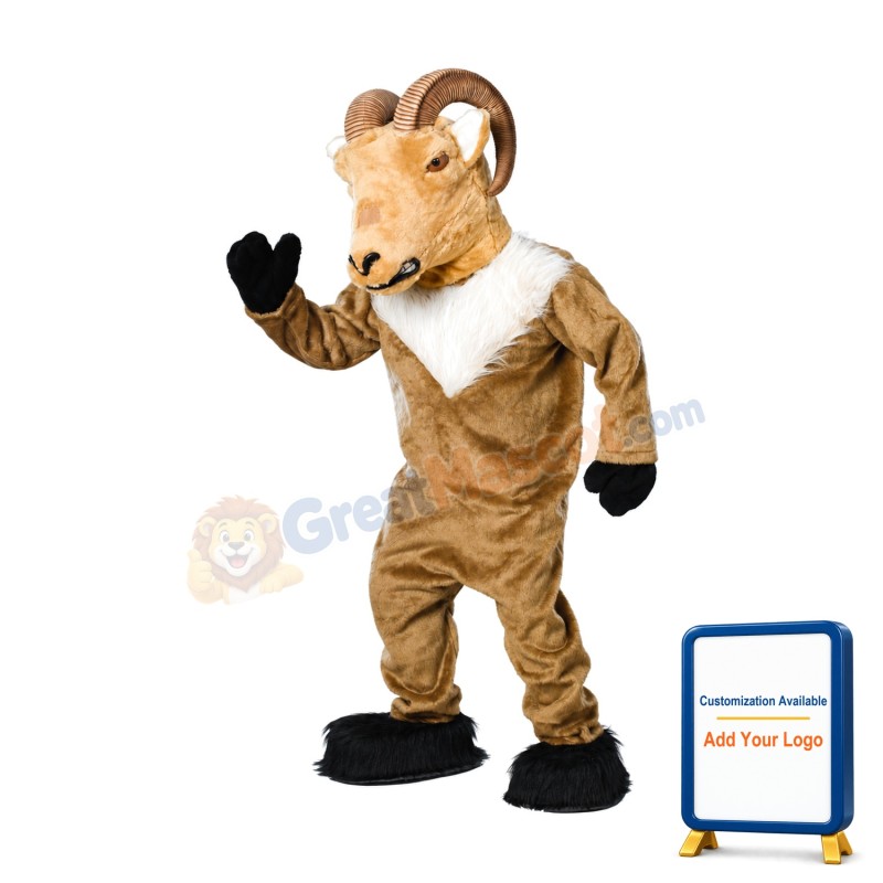Adult Super Deluxe Ram Mascot Costume