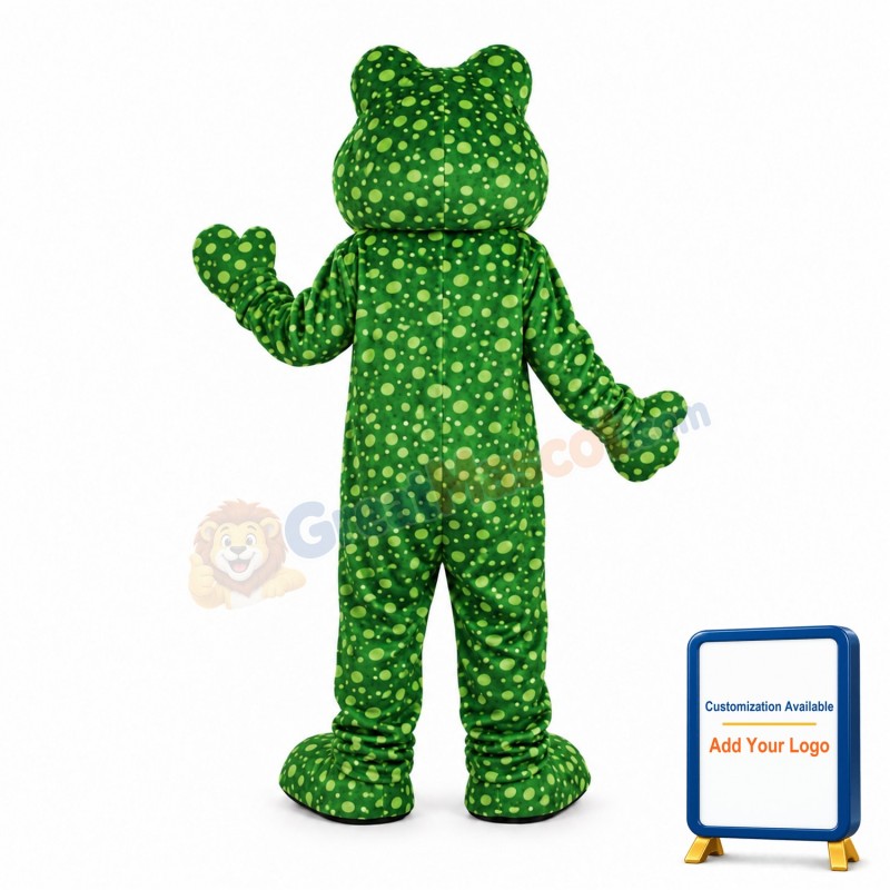 Deluxe Plush Frog Adult Mascot Costume