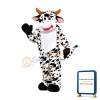 Funny Deluxe Plush Cow Mascot Costume