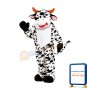 Funny Deluxe Plush Cow Mascot Costume