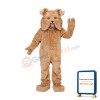 Adult Super Deluxe Tan Mascot Bulldog Costume