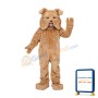 Adult Super Deluxe Tan Mascot Bulldog Costume