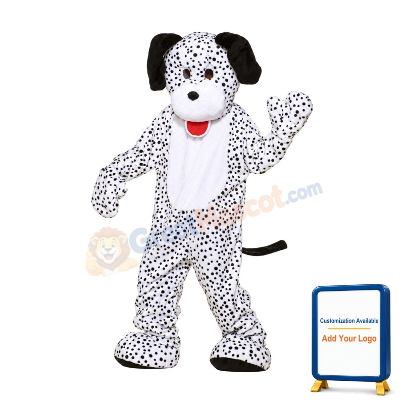 Deluxe Plush Dalmatian Mascot Dog Costume