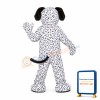 Deluxe Plush Dalmatian Mascot Dog Costume
