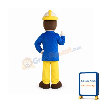 New Fireman adult mascot costume