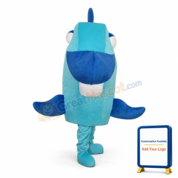 Blue Fish Mascot Adult Costume Free Shipping