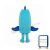 Blue Fish Mascot Adult Costume