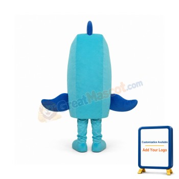 Blue Fish Mascot Adult Costume