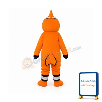 Orange Little Clownfish Mascot Adult Costume