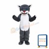 Grey Cartton Tiger Mascot Costume