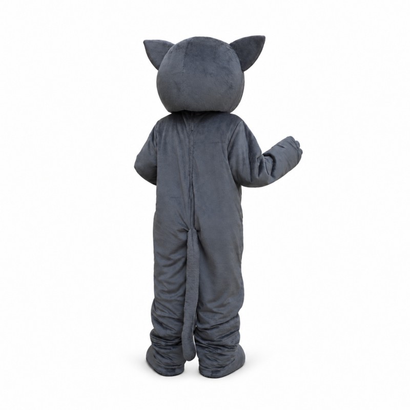 Grey Cartton Tiger Mascot Costume