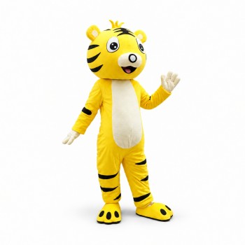 Yellow Cartton Tiger Mascot Costume Free Shipping