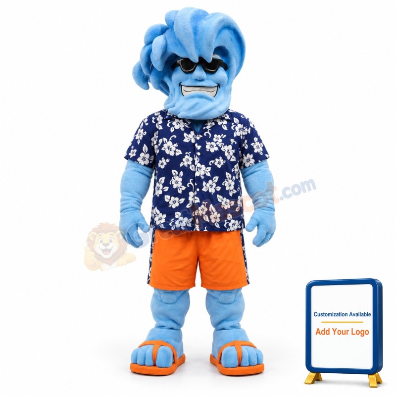 Willie the Wave Awkward Mascot Costume