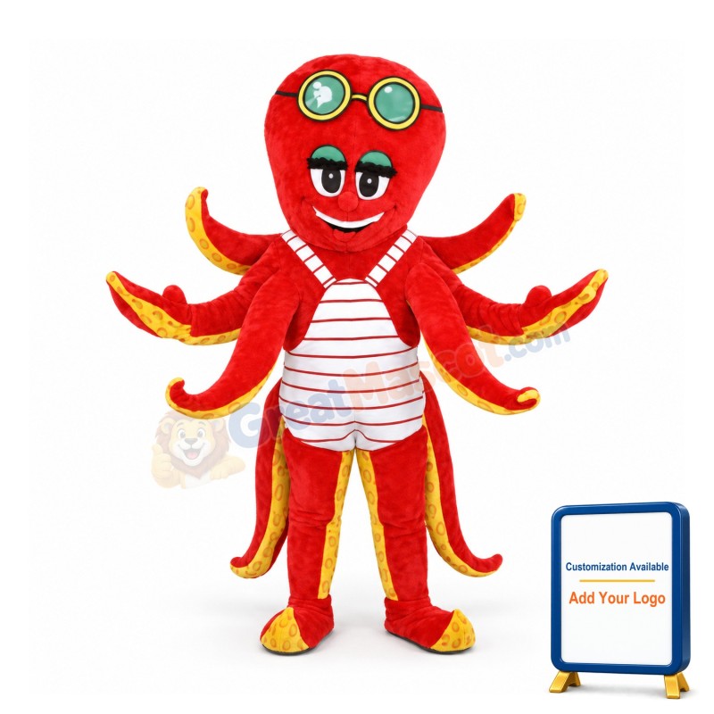 Octopus Costume Plush Mascot