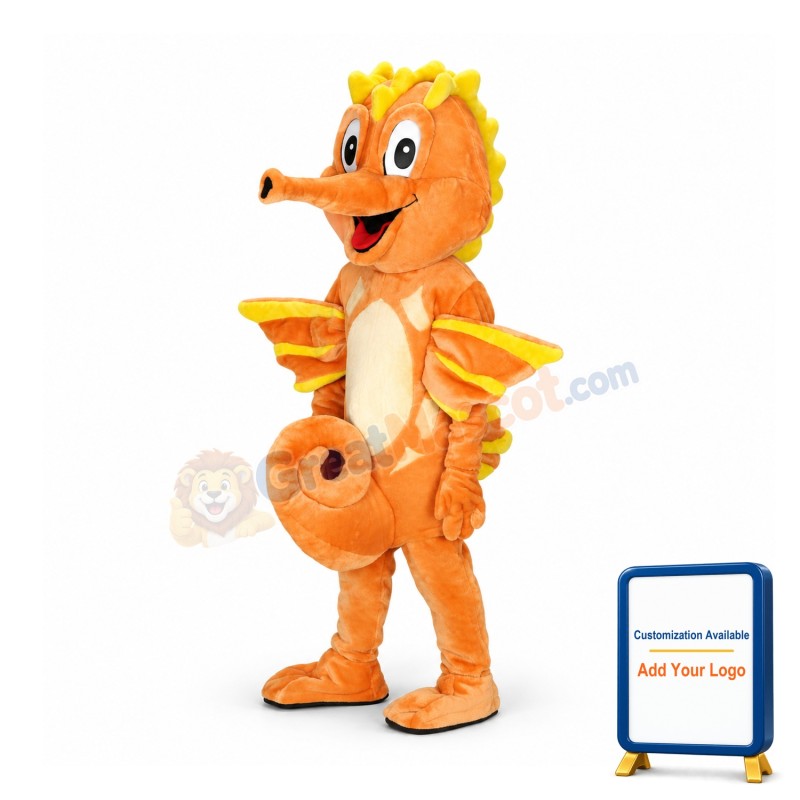 Seahorse Costume - Plush Mascot