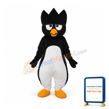 Black Little Penguin Mascot Adult Costume Free Shipping