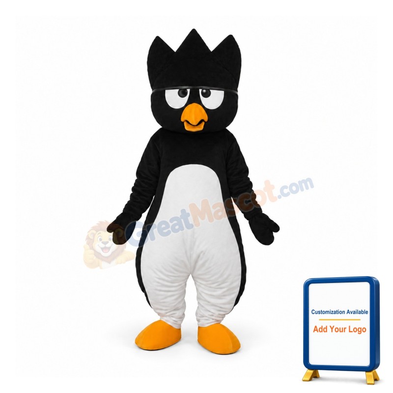 Black Little Penguin Mascot Adult Costume