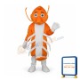 Long Moustache Lobster Mascot Adult Costume