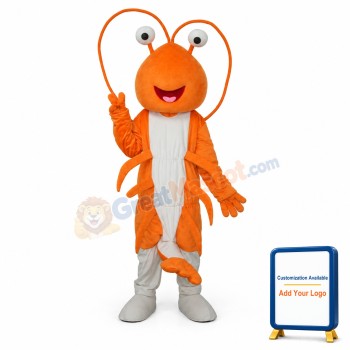 Prawn Mascot Adult Costume