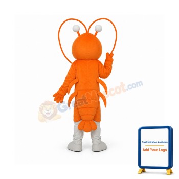 Prawn Mascot Adult Costume