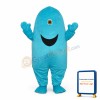 One-eyed Shark Mascot Adult Costume