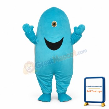 One-eyed Shark Mascot Adult Costume