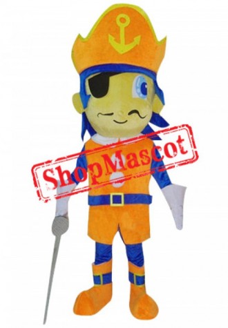 Affordable Pirate Boy Mascot Costume
