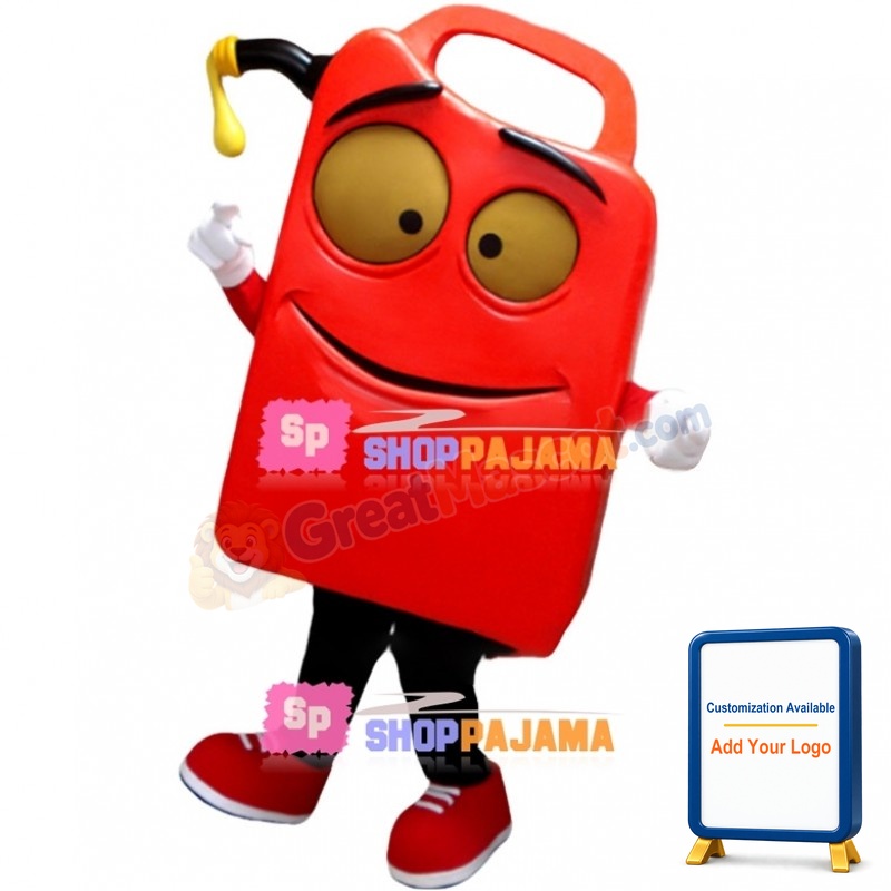 Huge Cartoon Red Gas Can Lightweight Mascot Costume
