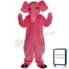 Pink Elephant Mascot Costume