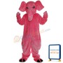 Pink Elephant Mascot Costume