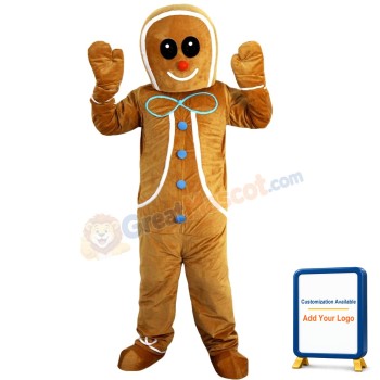 Ginger Bread Boy Mascot Costume