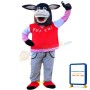 Cute Black Donkey Mascot Costume Adult Costume
