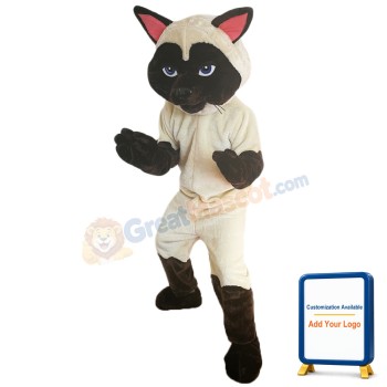 Sally Siamese Cat Mascot Costume Adult Costume