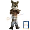 Brown Bulldog Mascot Costume Adult Costume