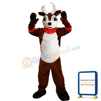 Reindeerw Bell Collar Cuffs Mascot Costume Adult Costume
