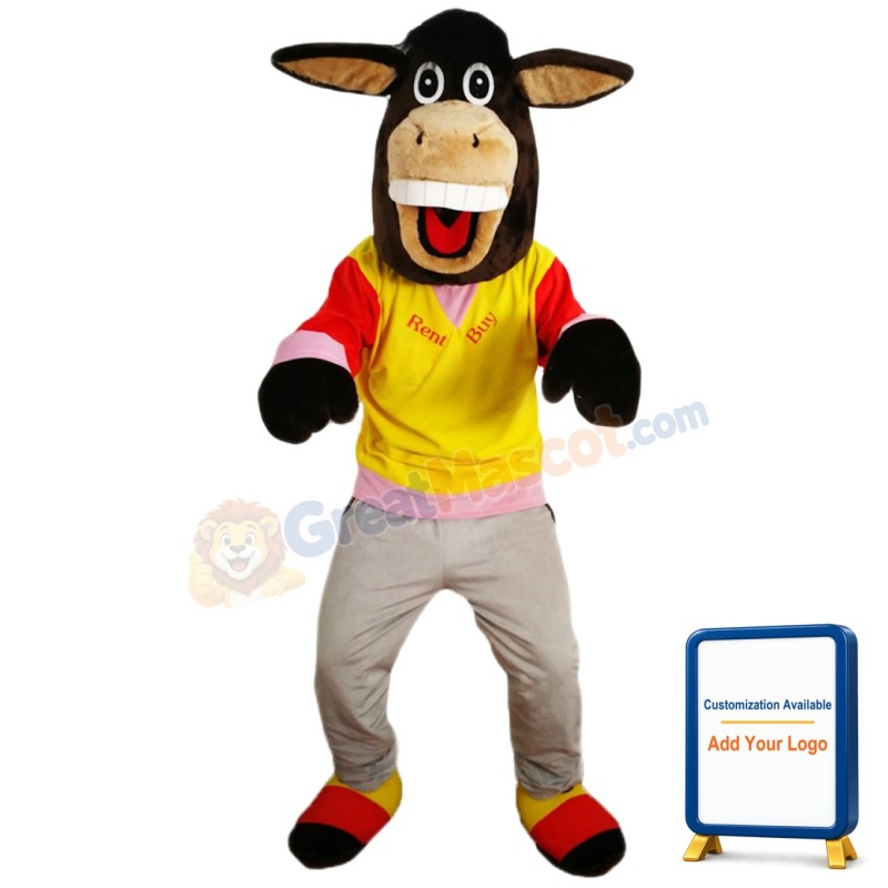 New Donkey Mascot Costume Adult Costume